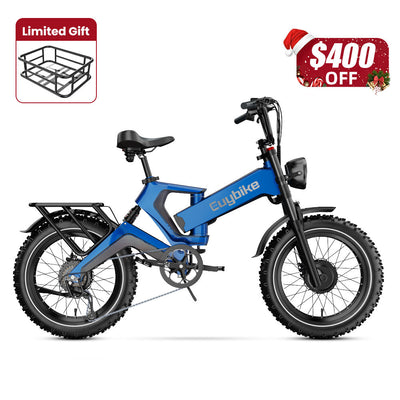 Euybike K6 Pro Max Blue Dual Motor Electric Bike Christmas ebike sale