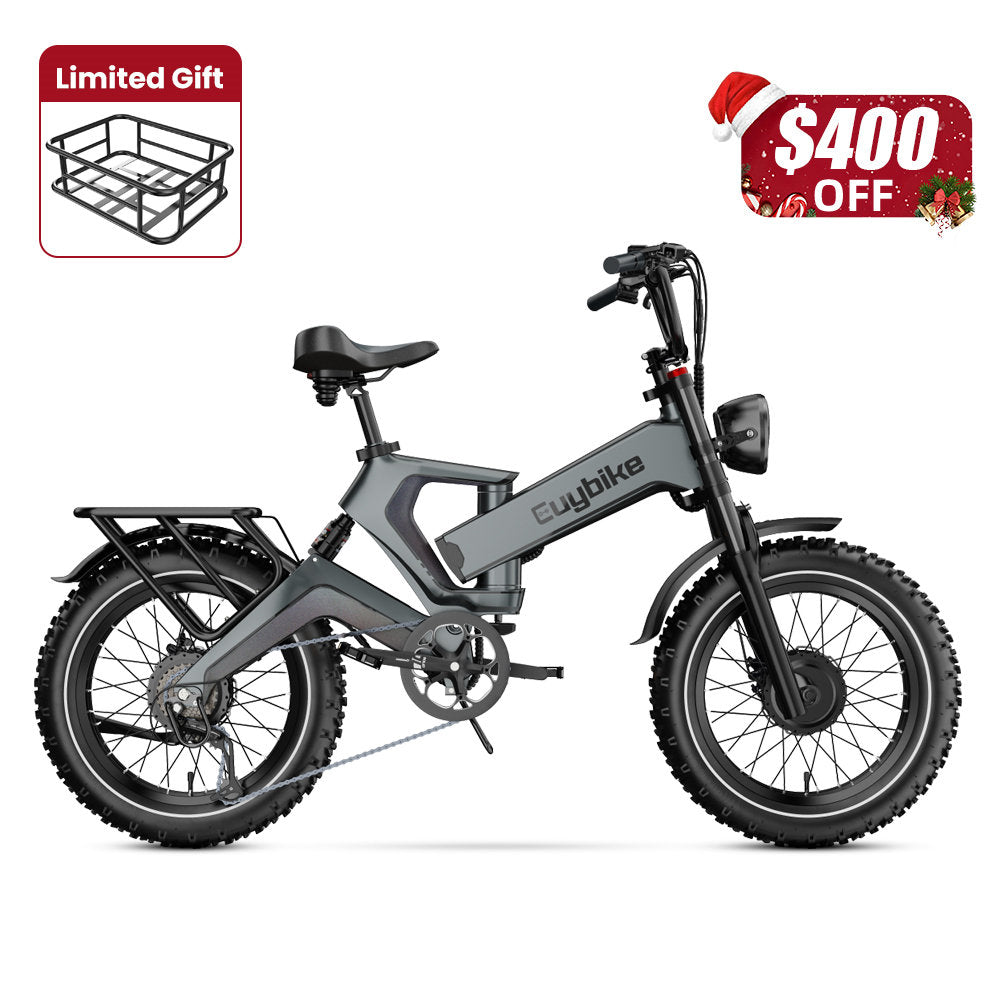 Euybike K6 Pro Max Grey Dual Motor Electric Bike Christmas ebike sale