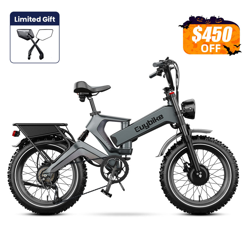 Euybike K6 Pro Max Grey Dual Motor Electric Bike Halloween Sale