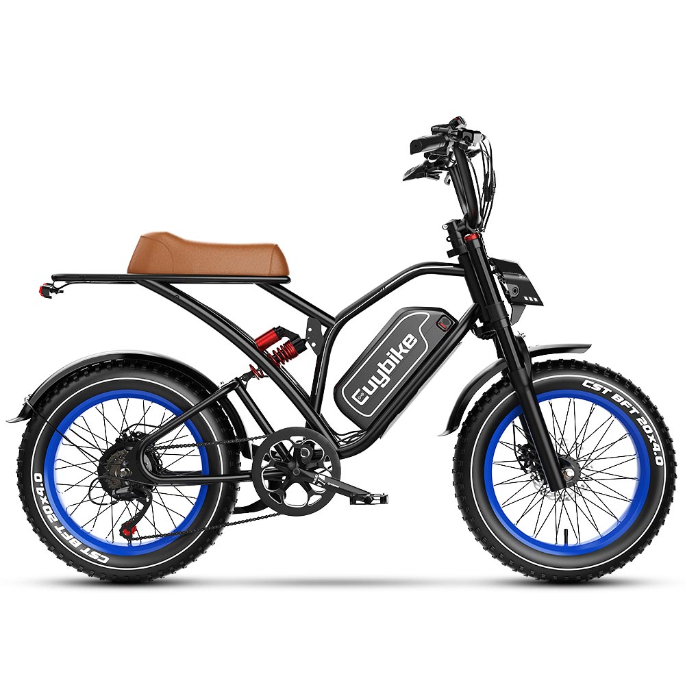 Euybike S4 Moped-Style Fat Tire Electric Bike, 48V 25Ah Long Range E-bike, Black Euybike S4 Moped-Style Fat Tire Electric Bike, 48V 25Ah Long Range E-bike, Black