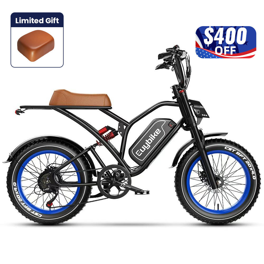 Euybike S4 Black Moped Style eBike 4th of July Sales