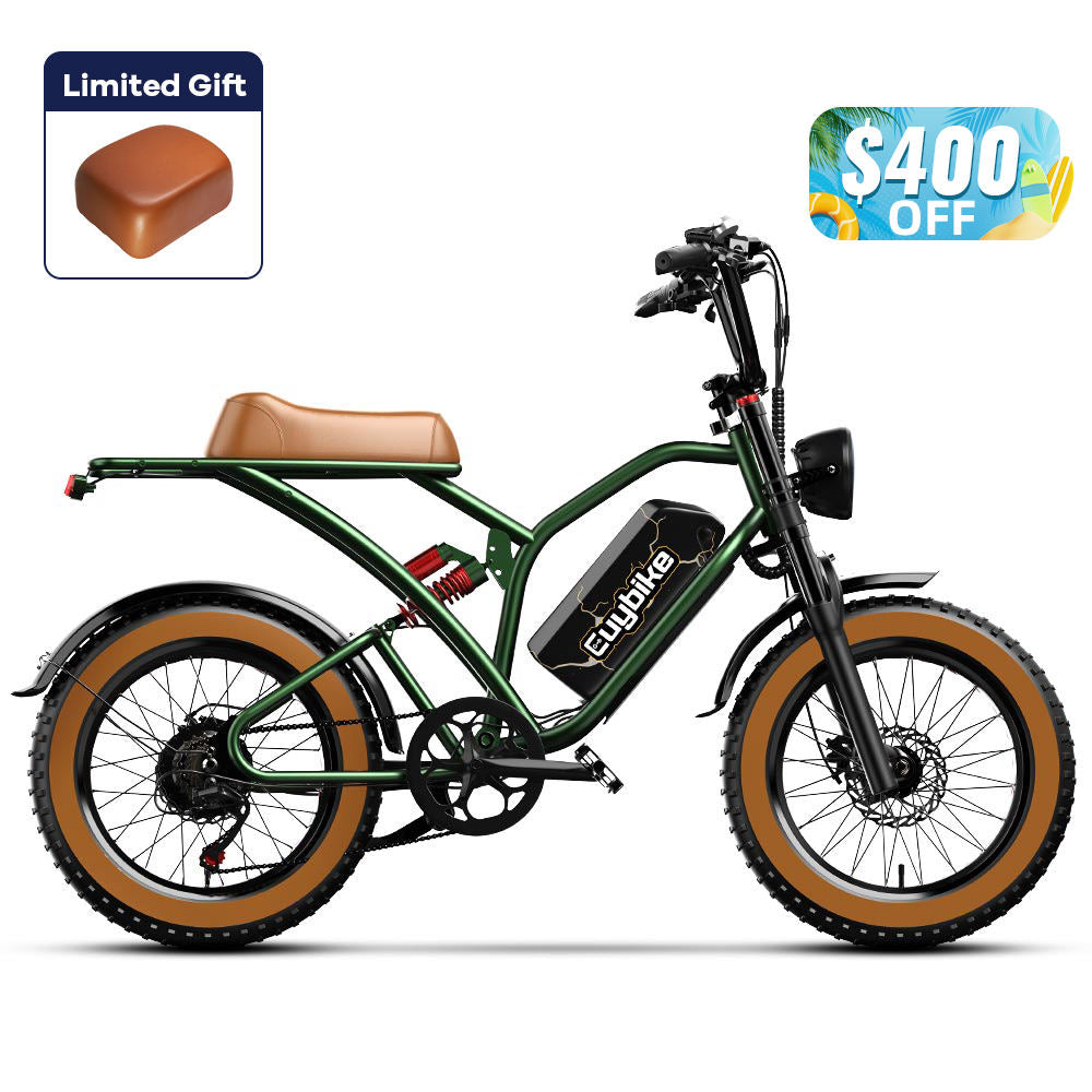 Euybike S4 Green Fat Tire Electric Bike Summer Sale