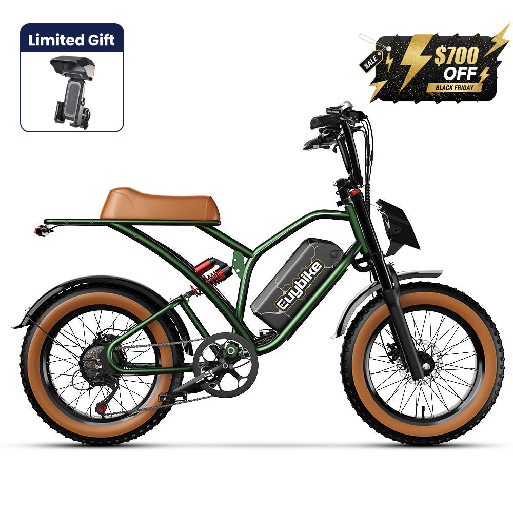Euybike S4 Green Moped Style Bike Black Friday Ebike Deals