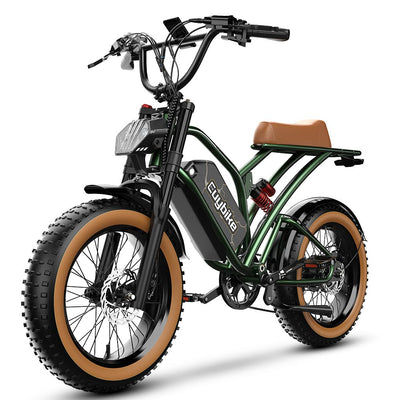 Euybike S4 Green Moped Style E Bike