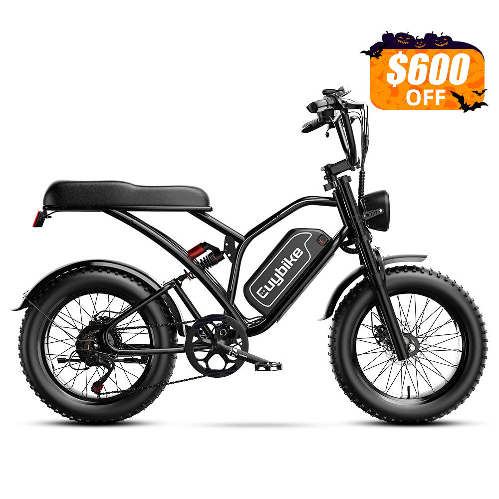 Euybike S4 Moped Style Electric Bike Halloween Sale