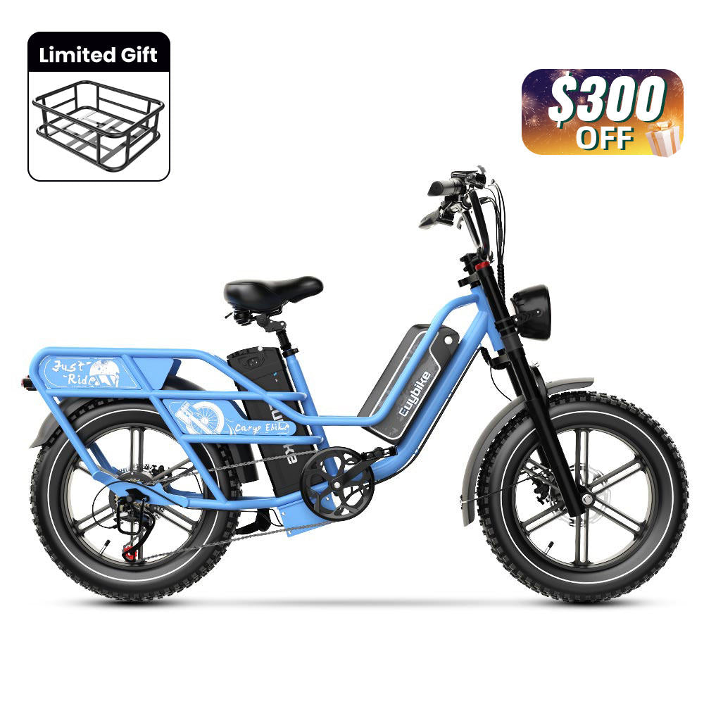 Euybike W1 Dual-Battery Long Range Utility EBike