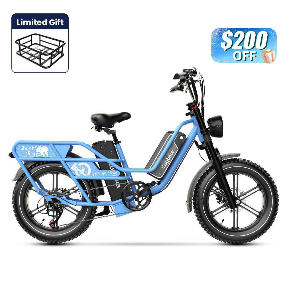 Euybike W1 Dual-Battery Long Range Utility EBike