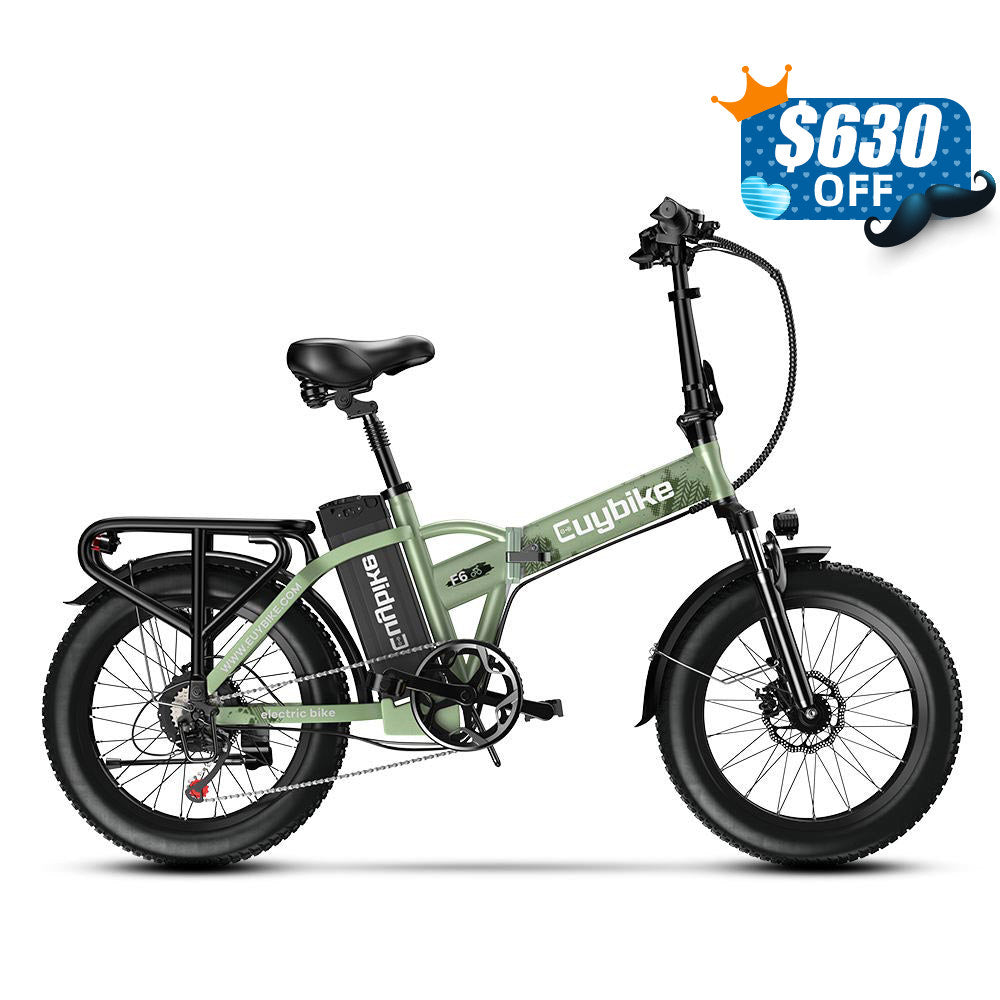 F6B Green Folding Electric Bike Father's Day Sales