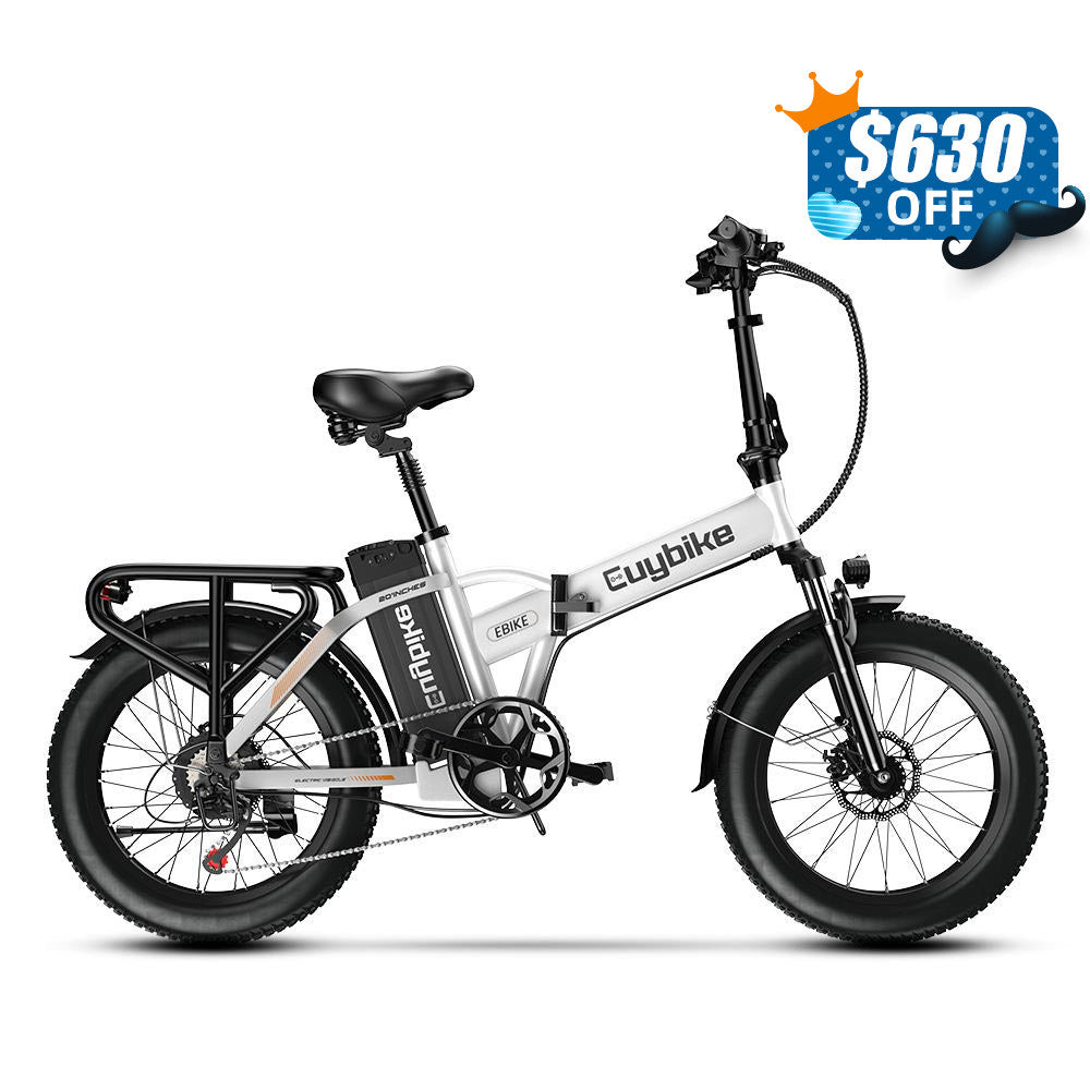 F6B White Folding Electric Bike Father's Day Sales