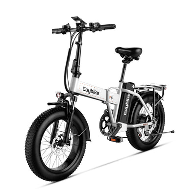 F6F White Folding Electric Bike