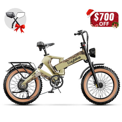 K6 Pro Camo Gold Electric Bike Christmas Sale