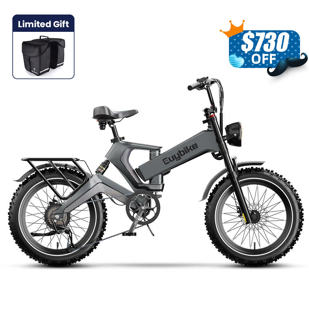 K6 Pro Grey Electric Bike Father's Day Sales