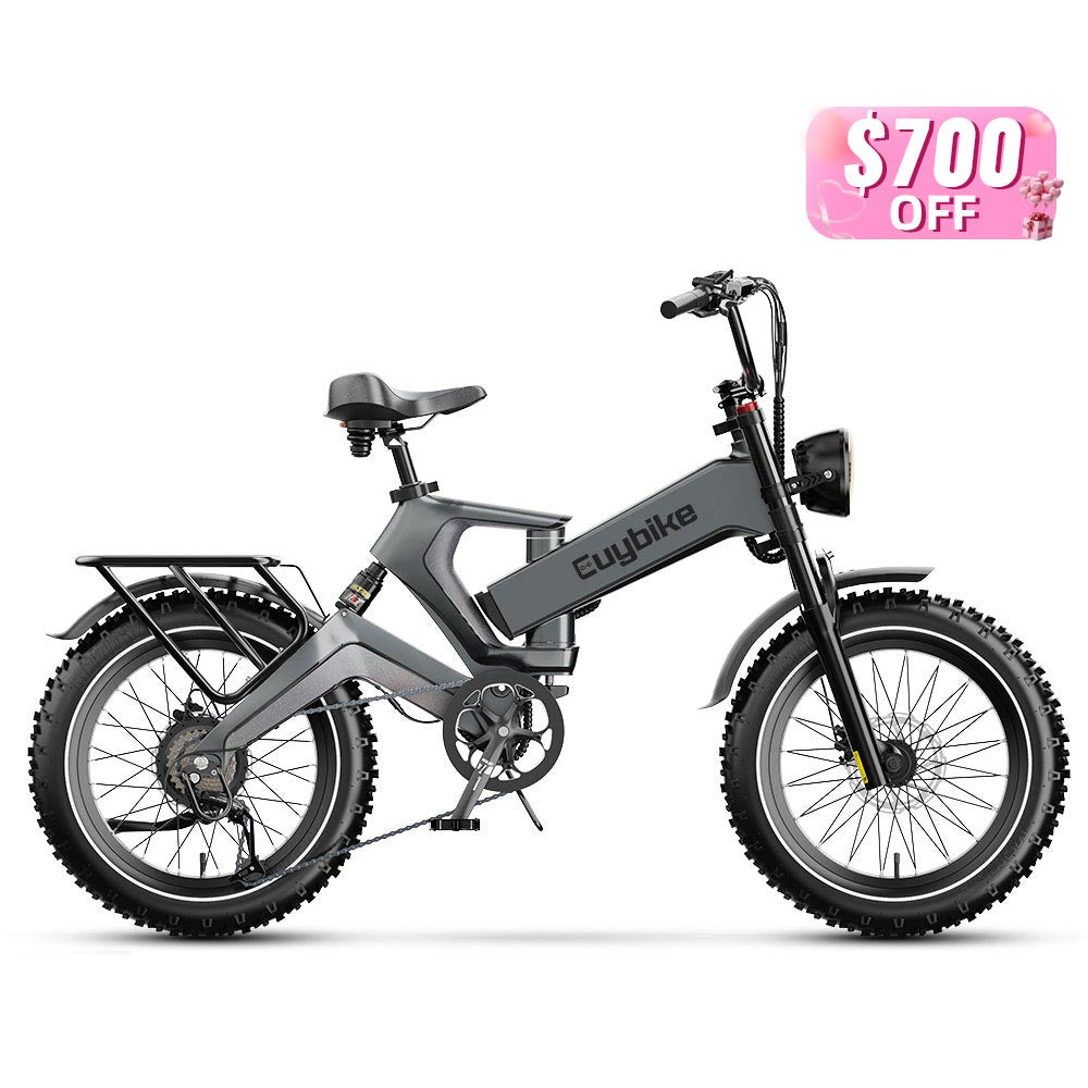 K6 Pro Grey Electric Bike Valentine‘s Day Sale