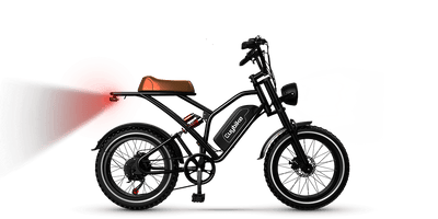 S4 Moped Style electric bike in night