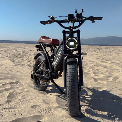 S4 Pro Max Daul Motor Ebike on the Beach