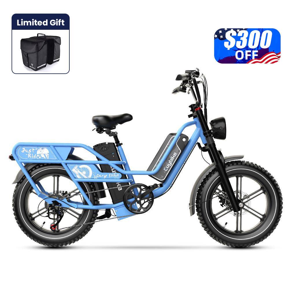 Euybike W1 Dual-Battery Long Range Utility EBike