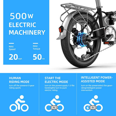 X6 electric bike 500W high speed brushless motor