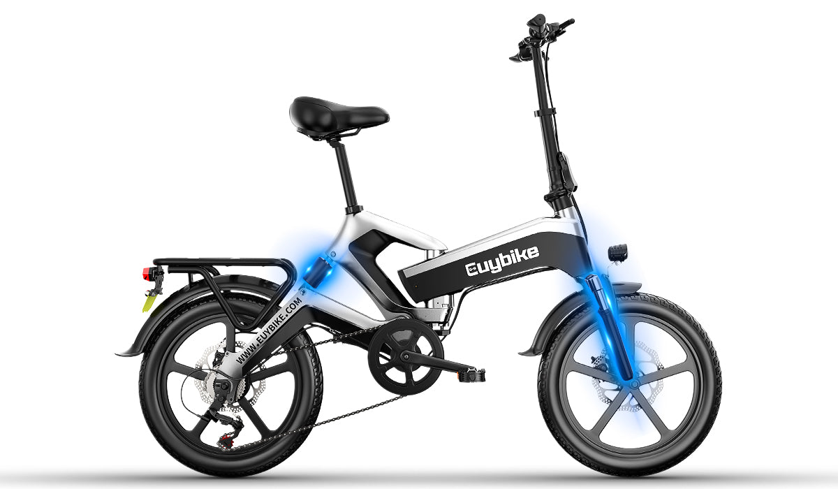 FLOW M1用　ブラック　シート　EBIKE Loris Anthracite Grey Folding E-Bike | Light Frame